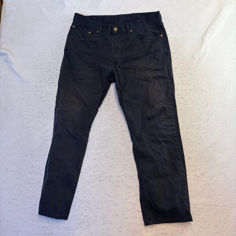 Polo Ralph Lauren Pants Mens 32x30 Black Straight Leg Cotton Chino
